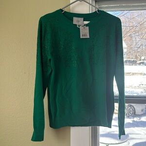 Sparkly holiday sweater